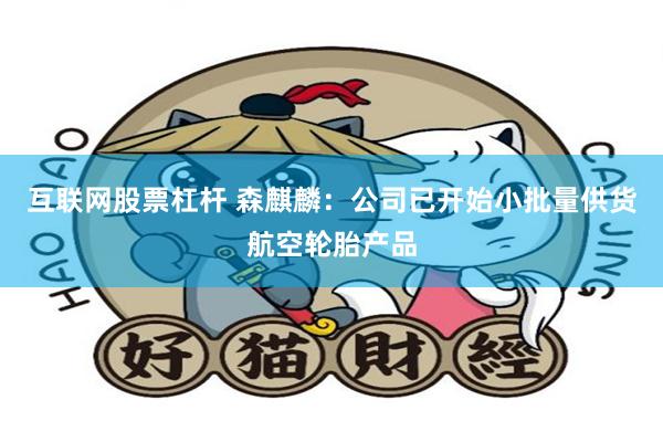 互联网股票杠杆 森麒麟：公司已开始小批量供货航空轮胎产品